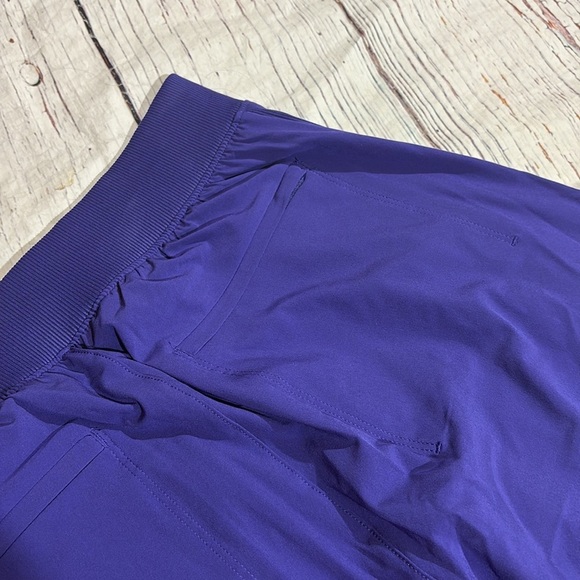 Athleta TALL Brooklyn Lined Pant Stretchy Pull On Slim Tapered Purple - Picture 10 of 10